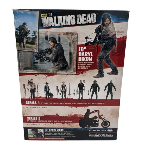 McFarlane Toys The Walking Dead 10" Daryl Dixon Deluxe Action Figure New in Box - Picture 2 of 5